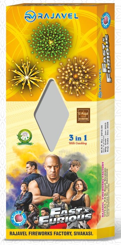 2.5" Fast & Furious (3 colors with crackling)(3pcs)