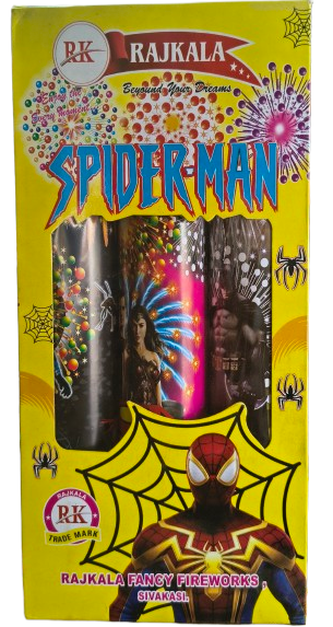 2" Spiderman (red,silver & palmtree) (3 Pcs)