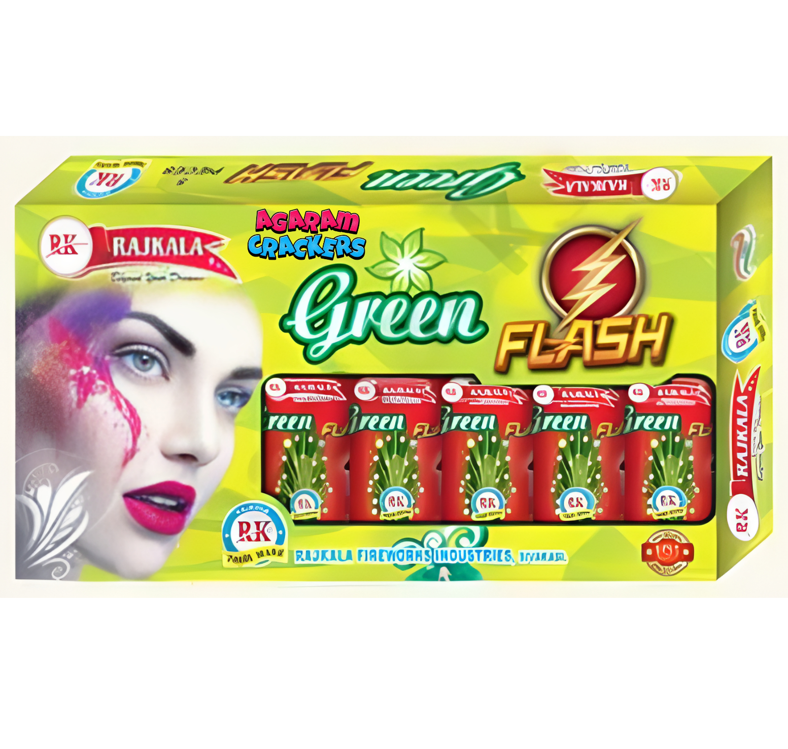 Green Flash (greeen & crackling)(5 Pcs)