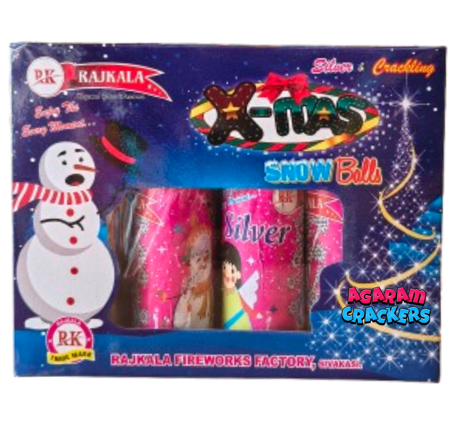 Snow Balls (white crackling)(3 Pcs)
