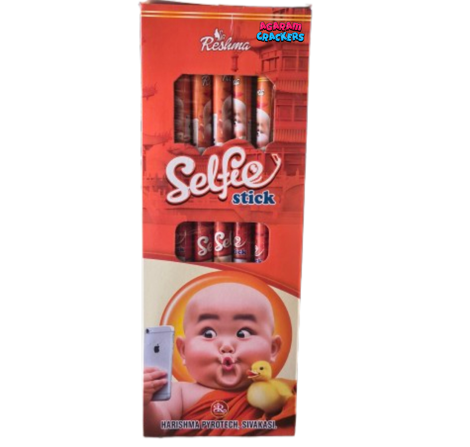 Selfie Stick (silver flash)(5 Pcs)