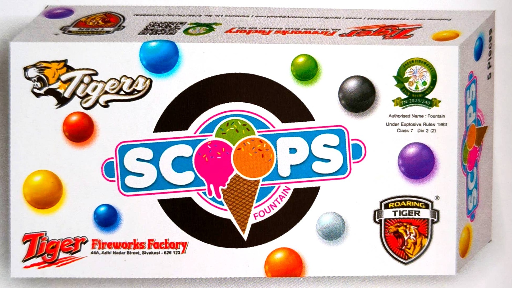 Scoops (golden rain) (5 pcs)