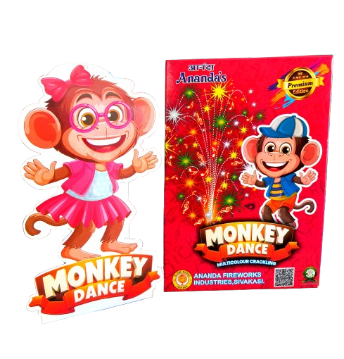 Monkey Dance (4 step multicolor crackling toy fountain)